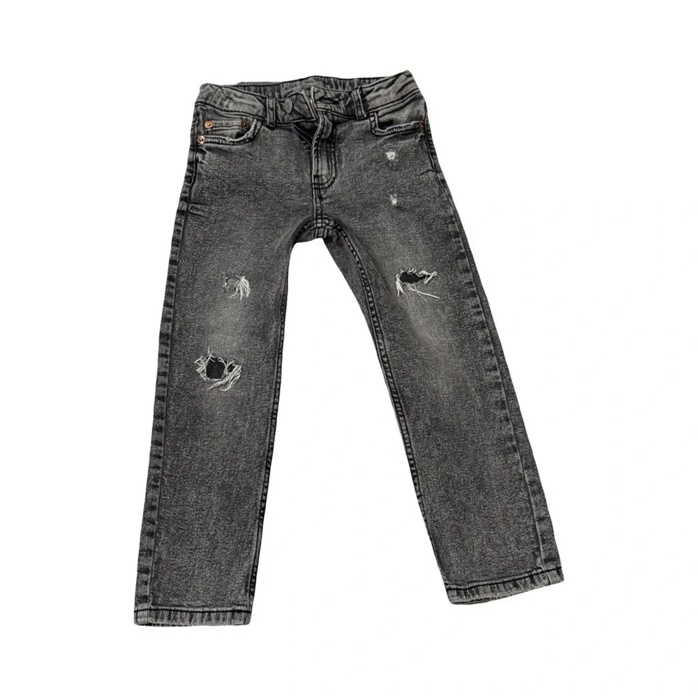 Zara Gray Denim Pants